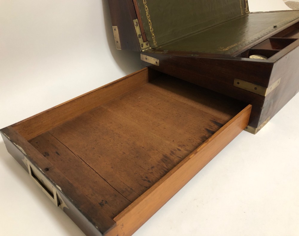 Victorian Mahogany Writing Slope with Secret Drawers View VII