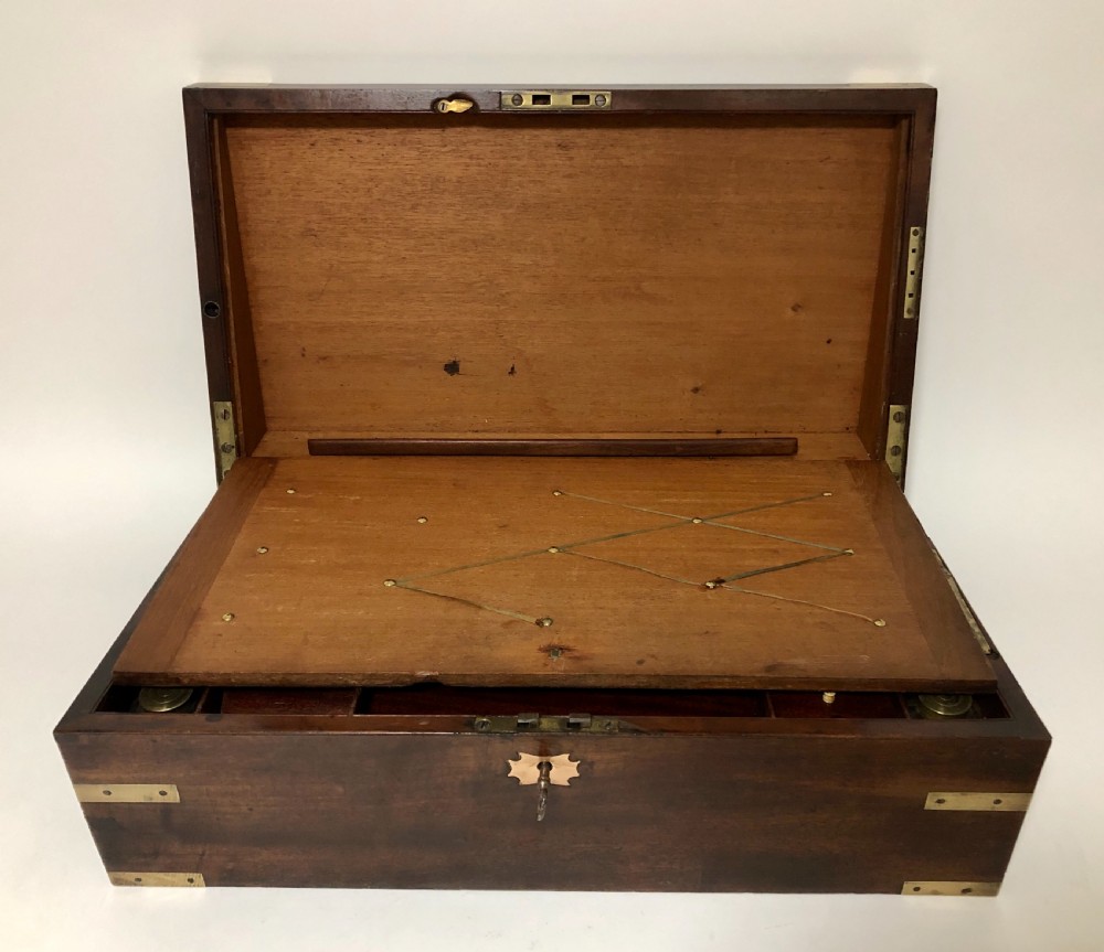 Victorian Mahogany Writing Slope with Secret Drawers View IX