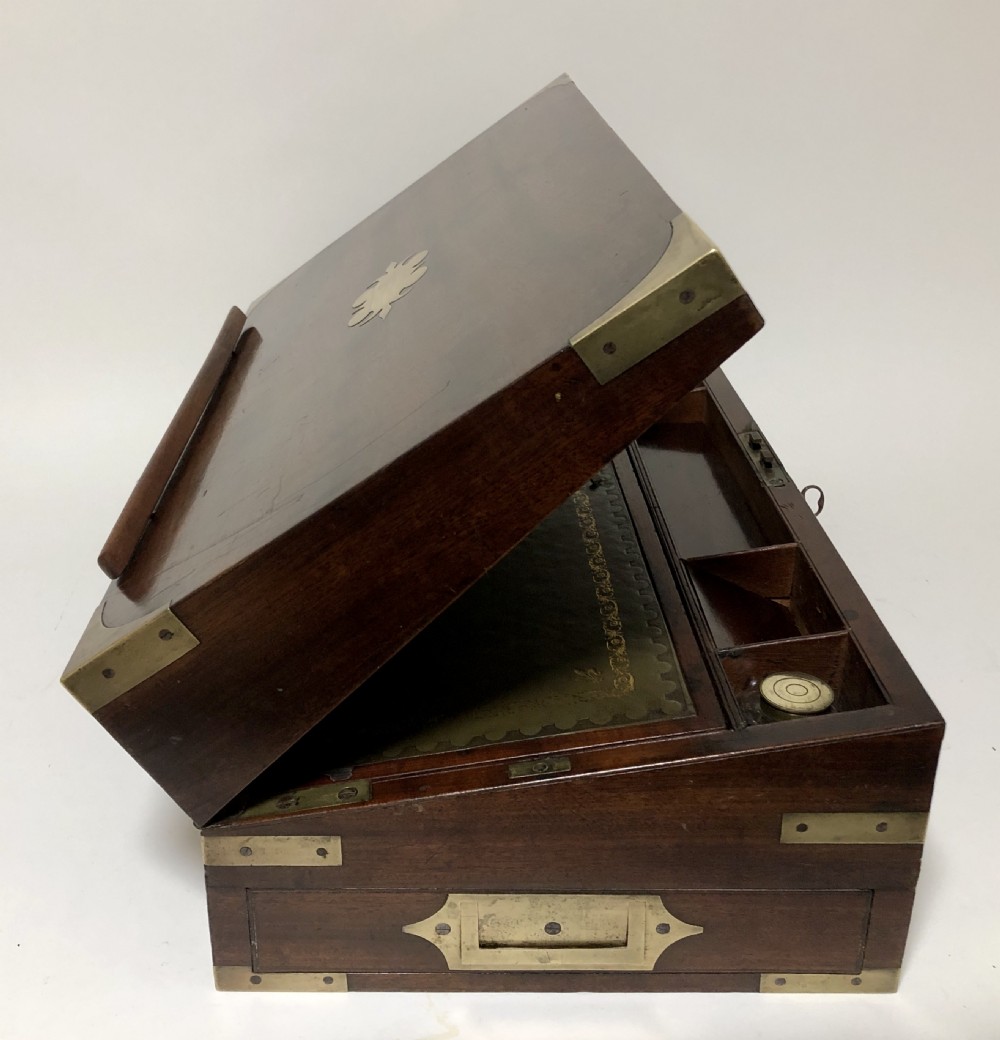 Victorian Mahogany Writing Slope with Secret Drawers View XII