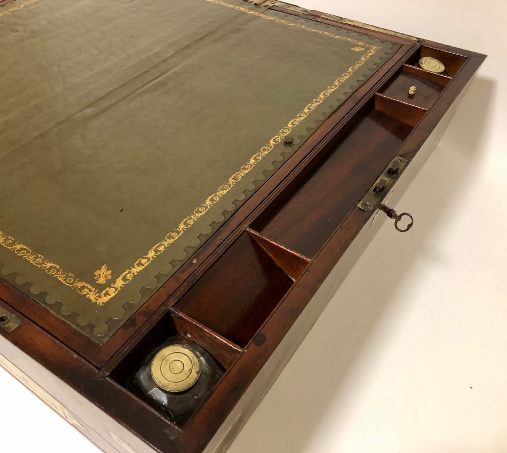 Victorian Mahogany Writing Slope with Secret Drawers View XIII