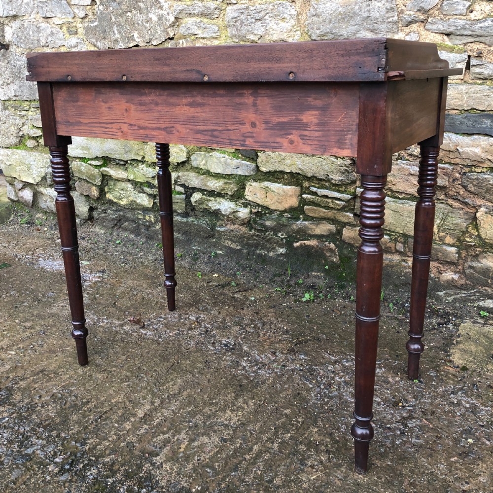 Victorian Mahogany Two Drawer Side Table View VI