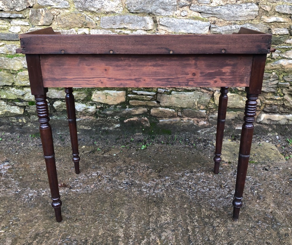 Victorian Mahogany Two Drawer Side Table View VII