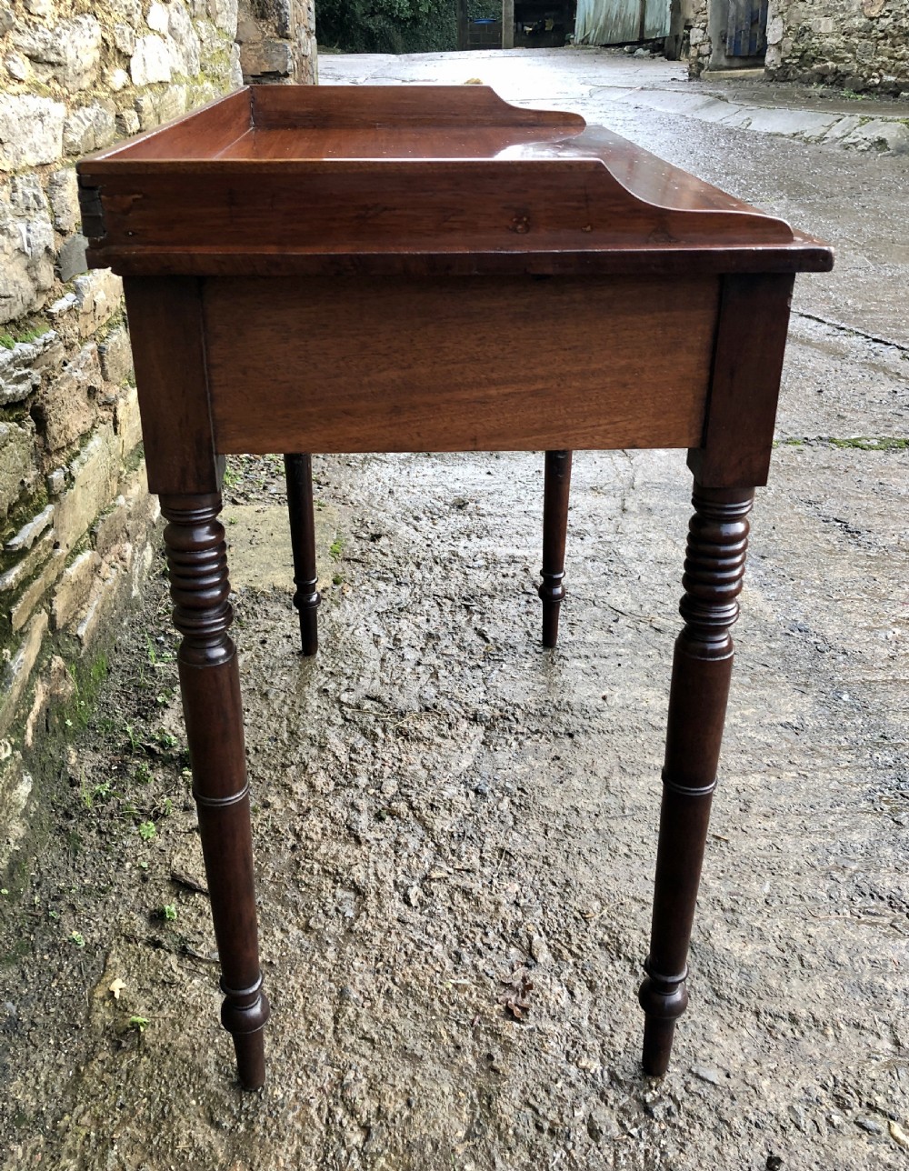 Victorian Mahogany Two Drawer Side Table View XVI