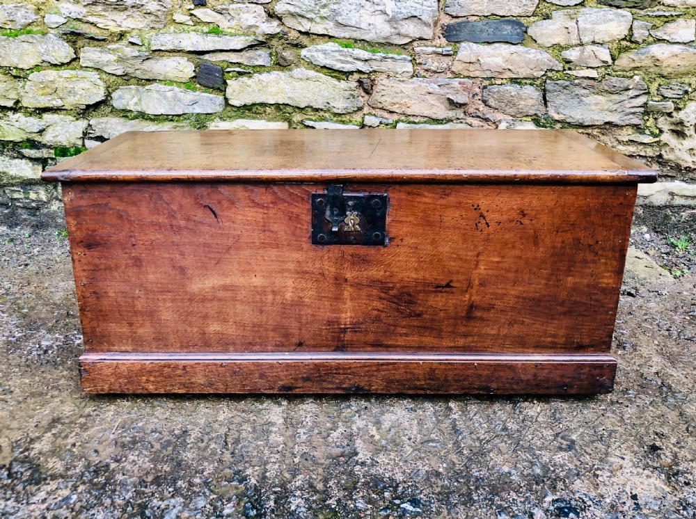 Antique 18th Century Oak Blanket Box Chest