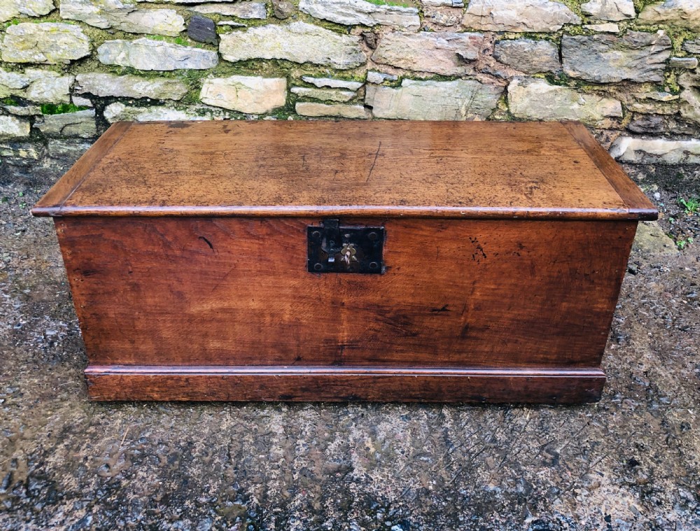 Antique 18th Century Oak Blanket Box Chest View II