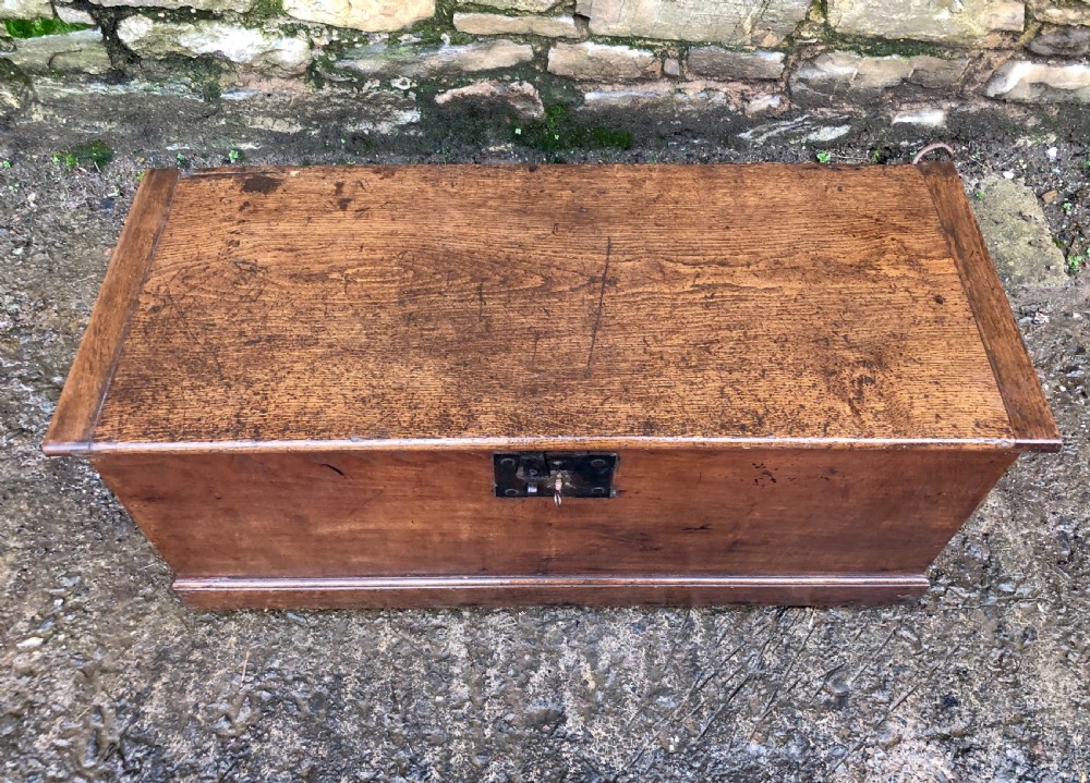 Antique 18th Century Oak Blanket Box Chest View III
