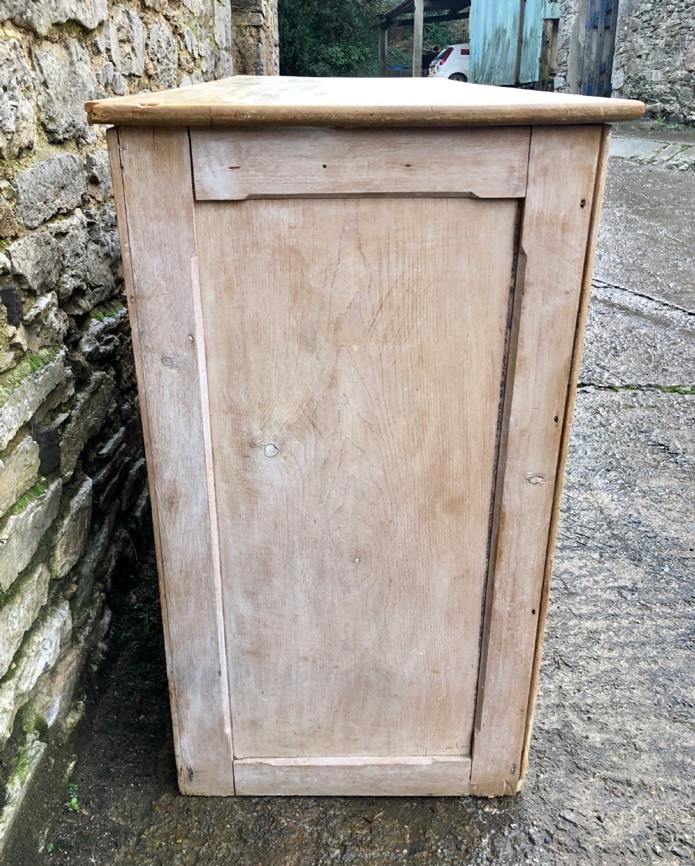 Large Victorian Stripped Pine Dresser Base View VIII