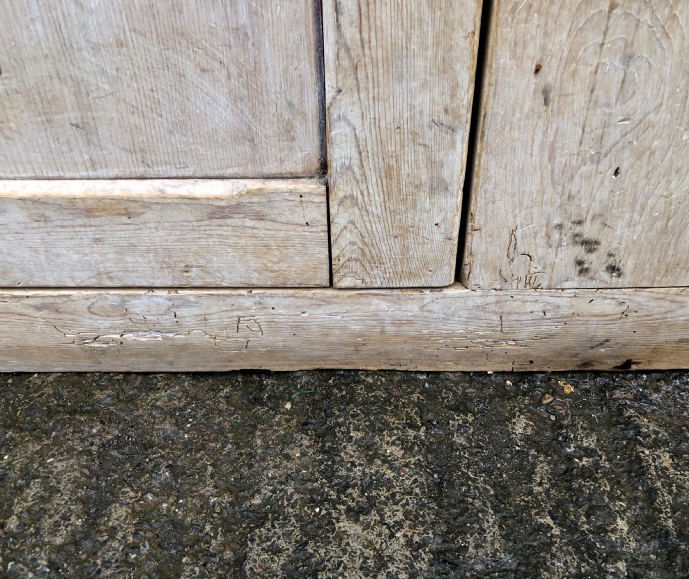 Large Victorian Stripped Pine Dresser Base View XVII