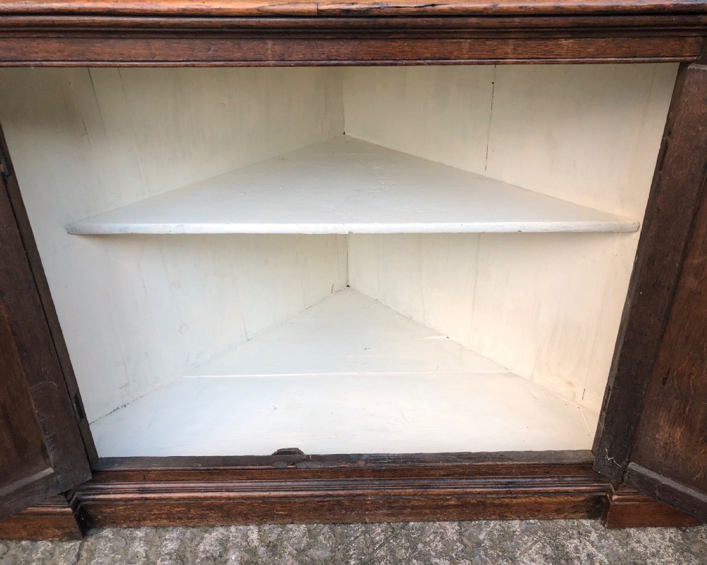 18th Century Oak Barrel Back Corner Cupboard View XIV