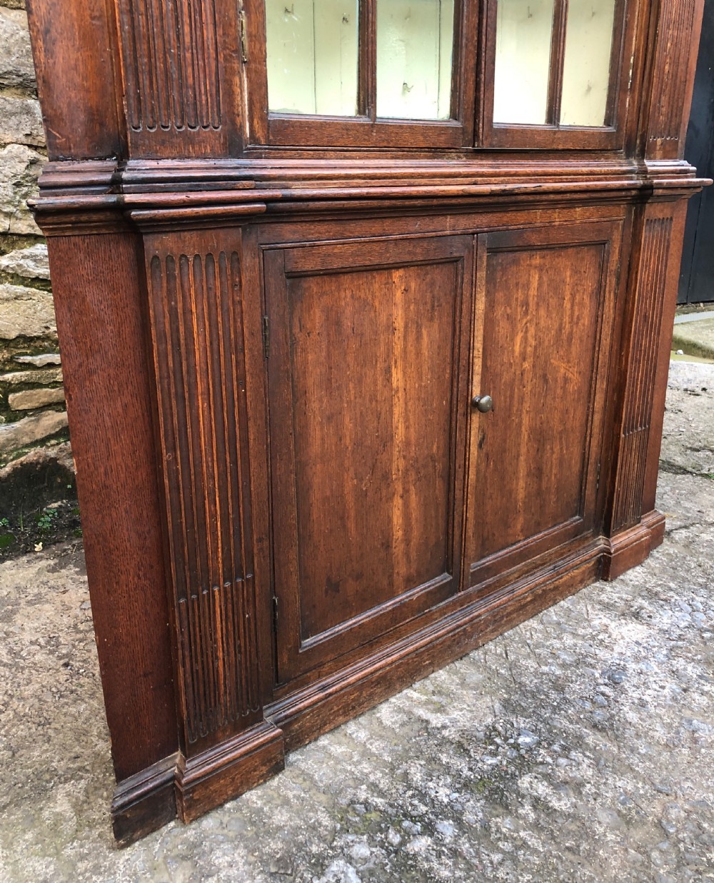 18th Century Oak Barrel Back Corner Cupboard View XVII