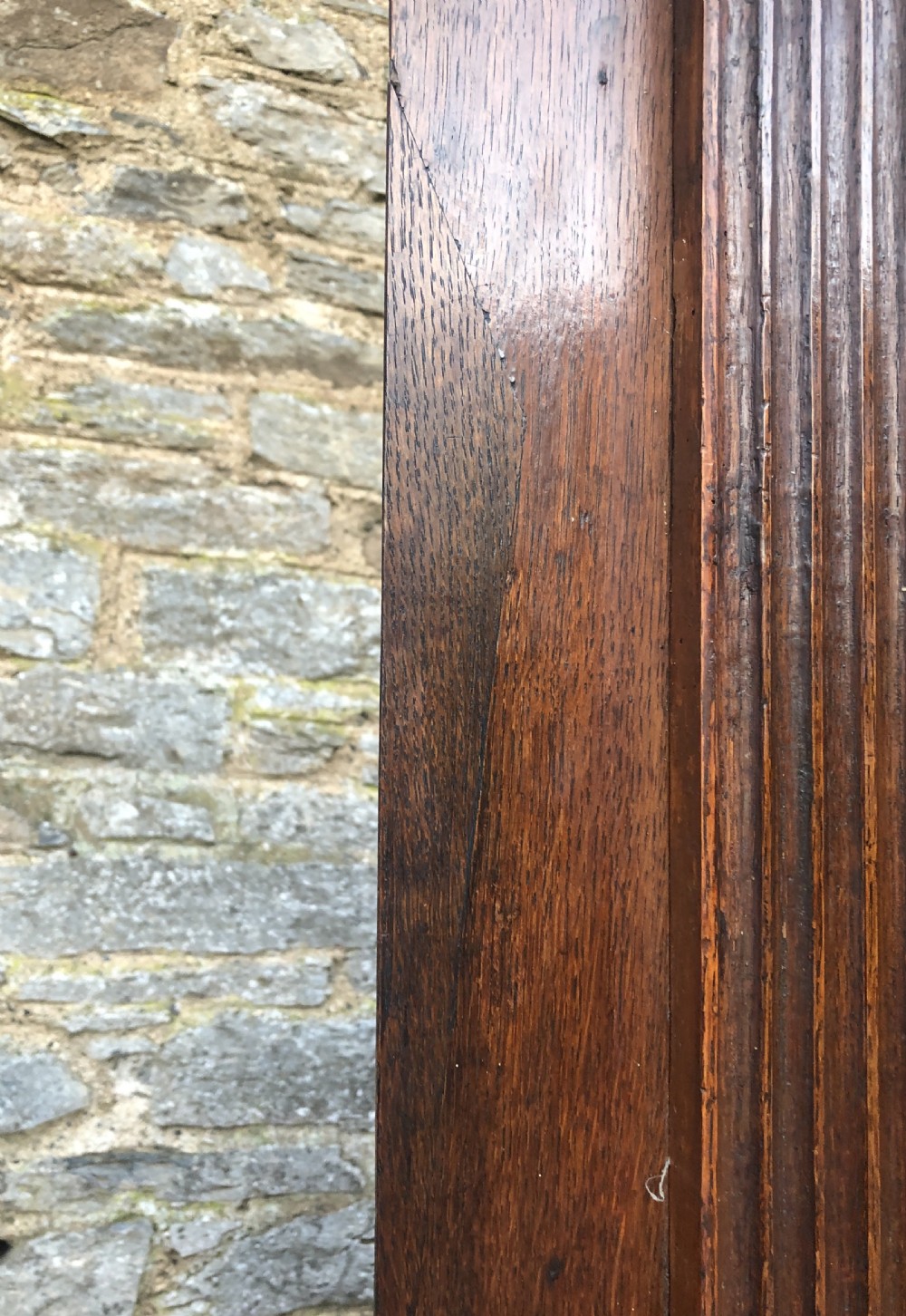 18th Century Oak Barrel Back Corner Cupboard View XXIV