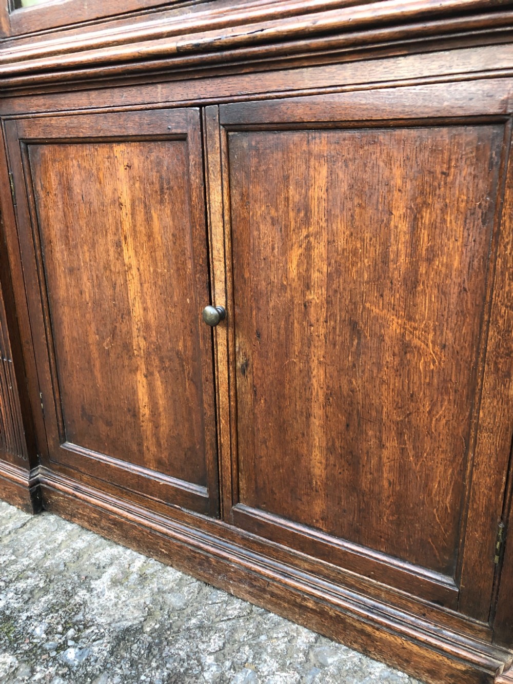 18th Century Oak Barrel Back Corner Cupboard View XXV