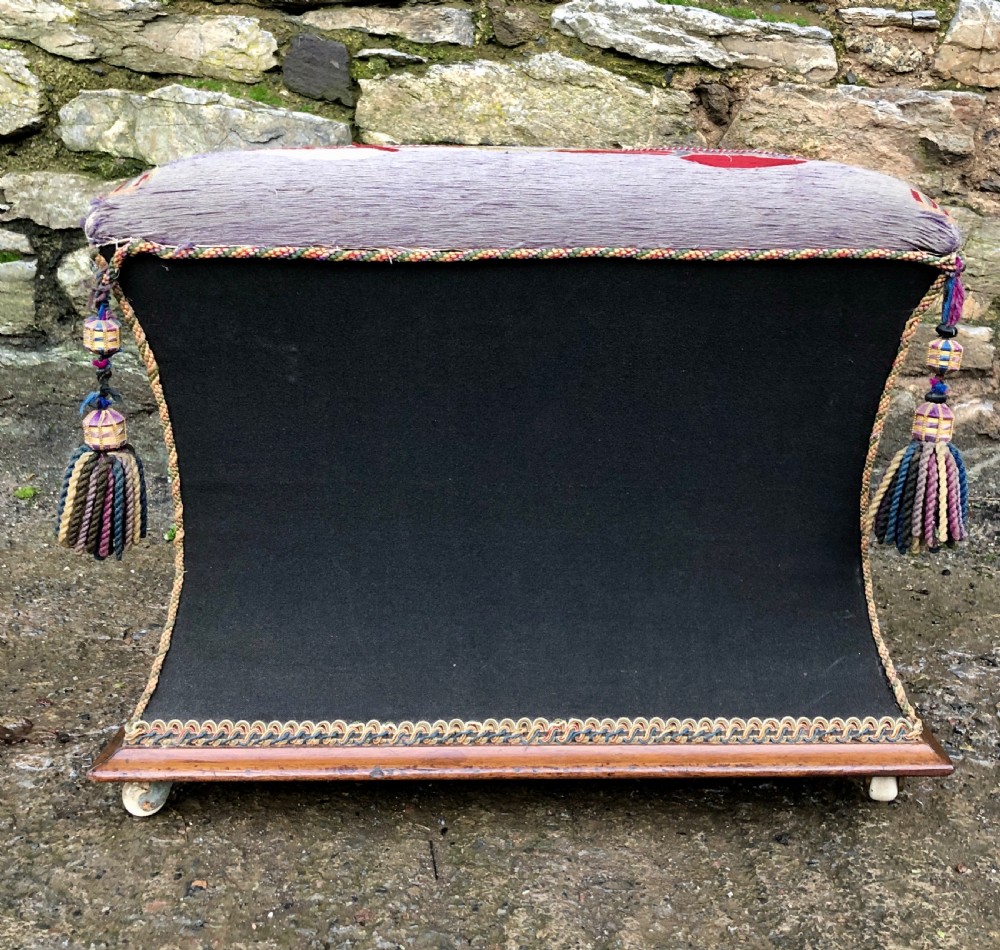 Antique Ottoman with Naval Embroidery View XI