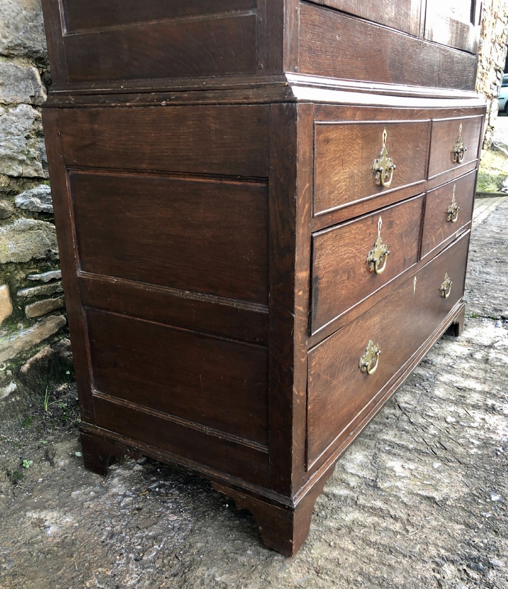 18th Century Oak Livery Cupboard Wardrobe View V