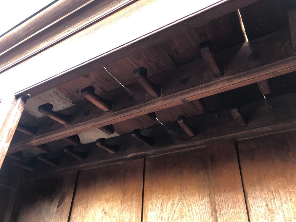 18th Century Oak Livery Cupboard Wardrobe View XII
