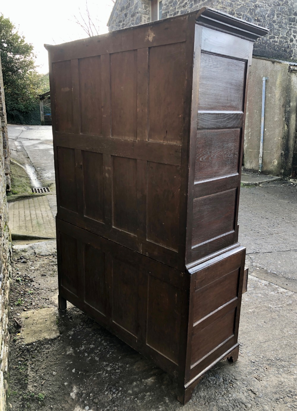 18th Century Oak Livery Cupboard Wardrobe View XVI