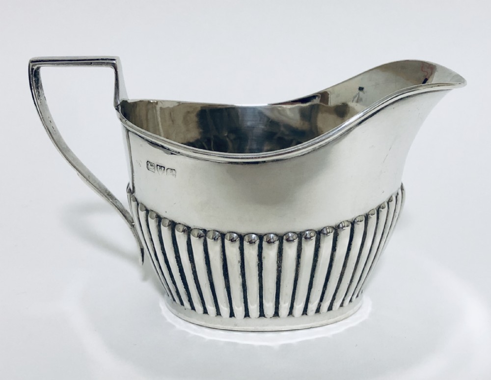 Antique Solid Sterling Silver Milk Cream Jug