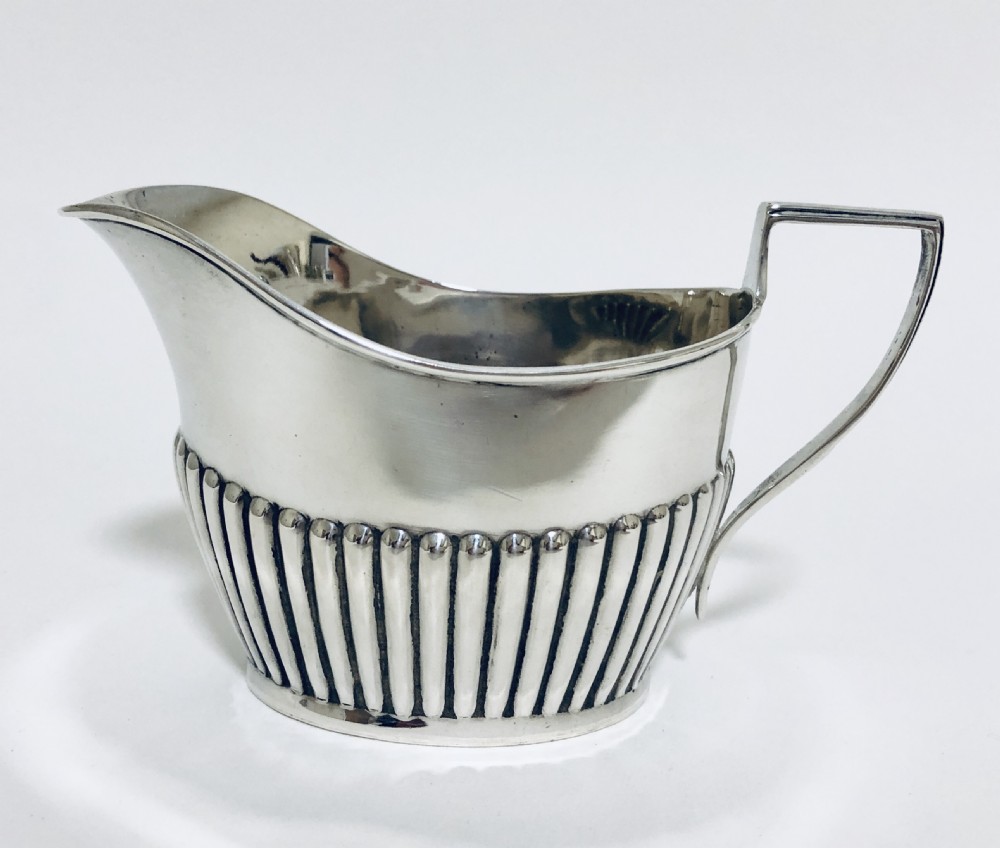 Antique Solid Sterling Silver Milk Cream Jug View II