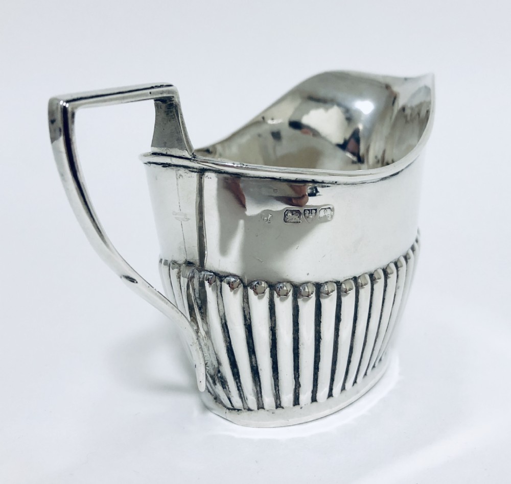 Antique Solid Sterling Silver Milk Cream Jug View VII