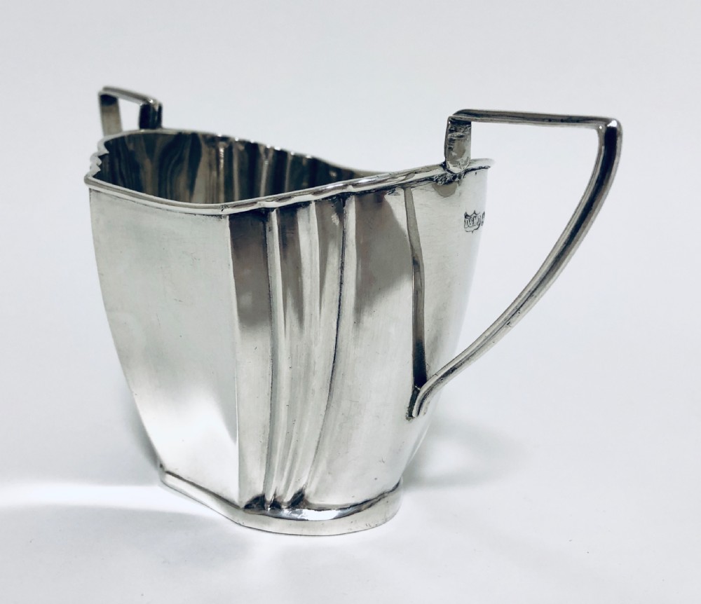 Victorian Solid Sterling Silver Twin Handled Sugar Bowl View IV