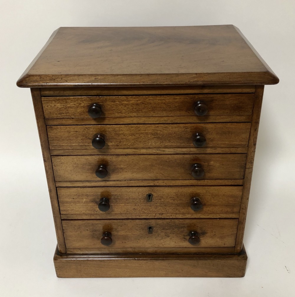 Victorian Miniature Apprentice Mahogany Chest of Drawers View II