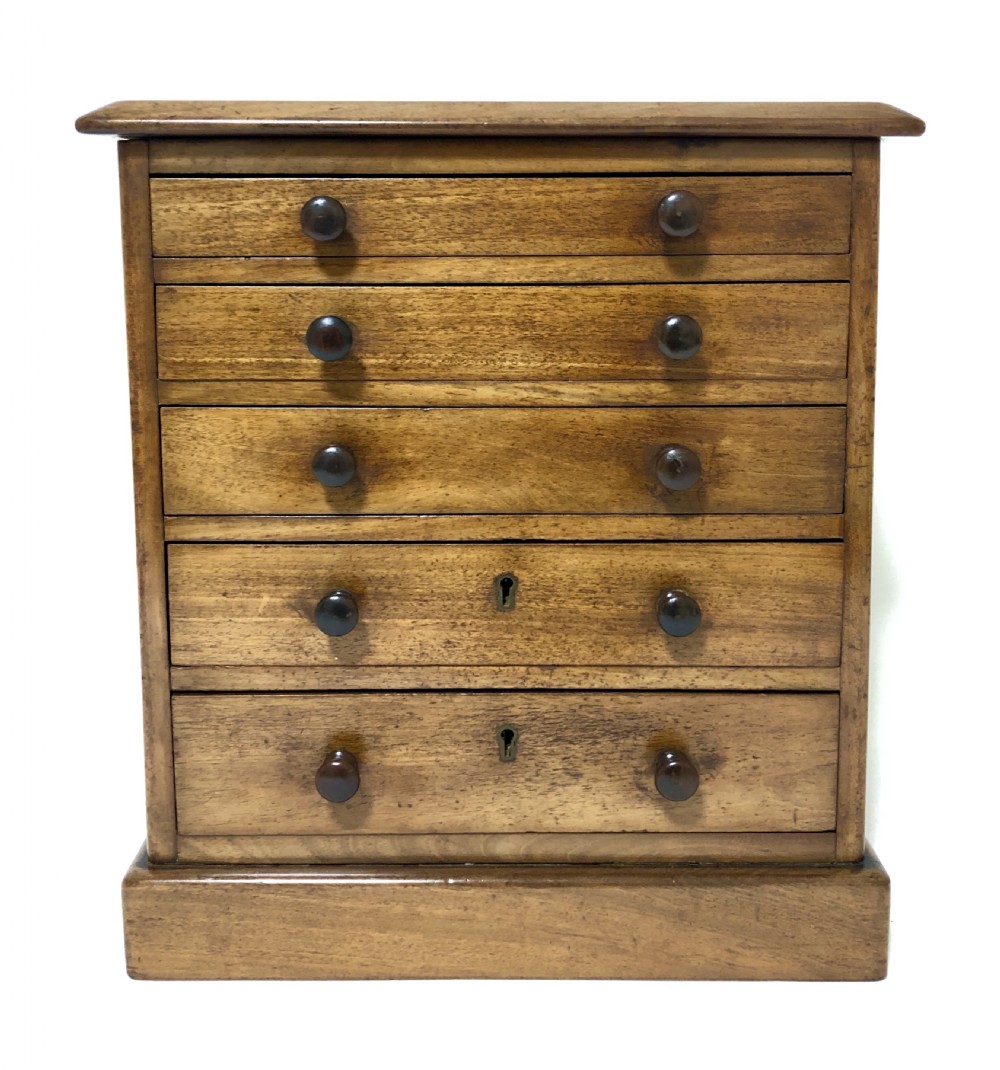 Victorian Miniature Apprentice Mahogany Chest of Drawers