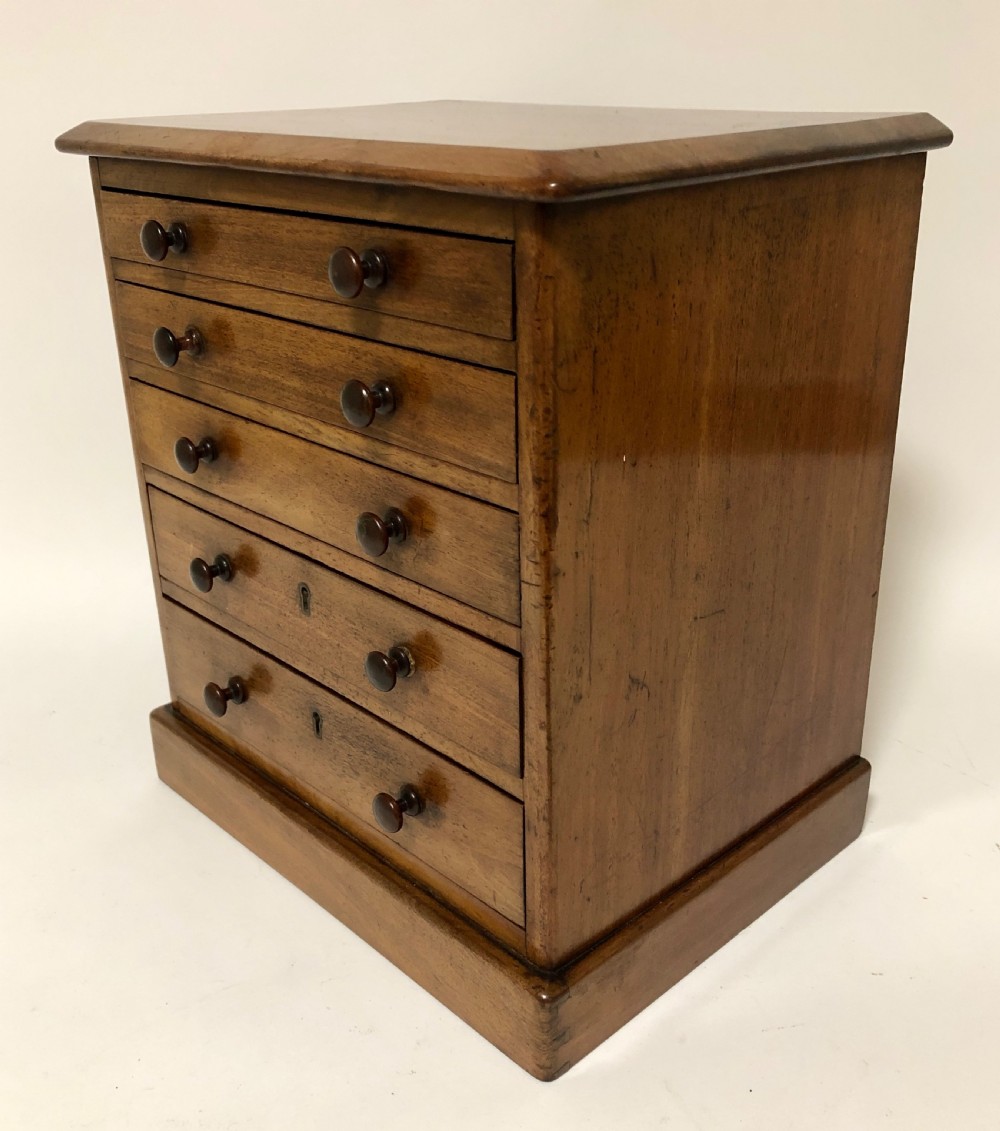 Victorian Miniature Apprentice Mahogany Chest of Drawers View V