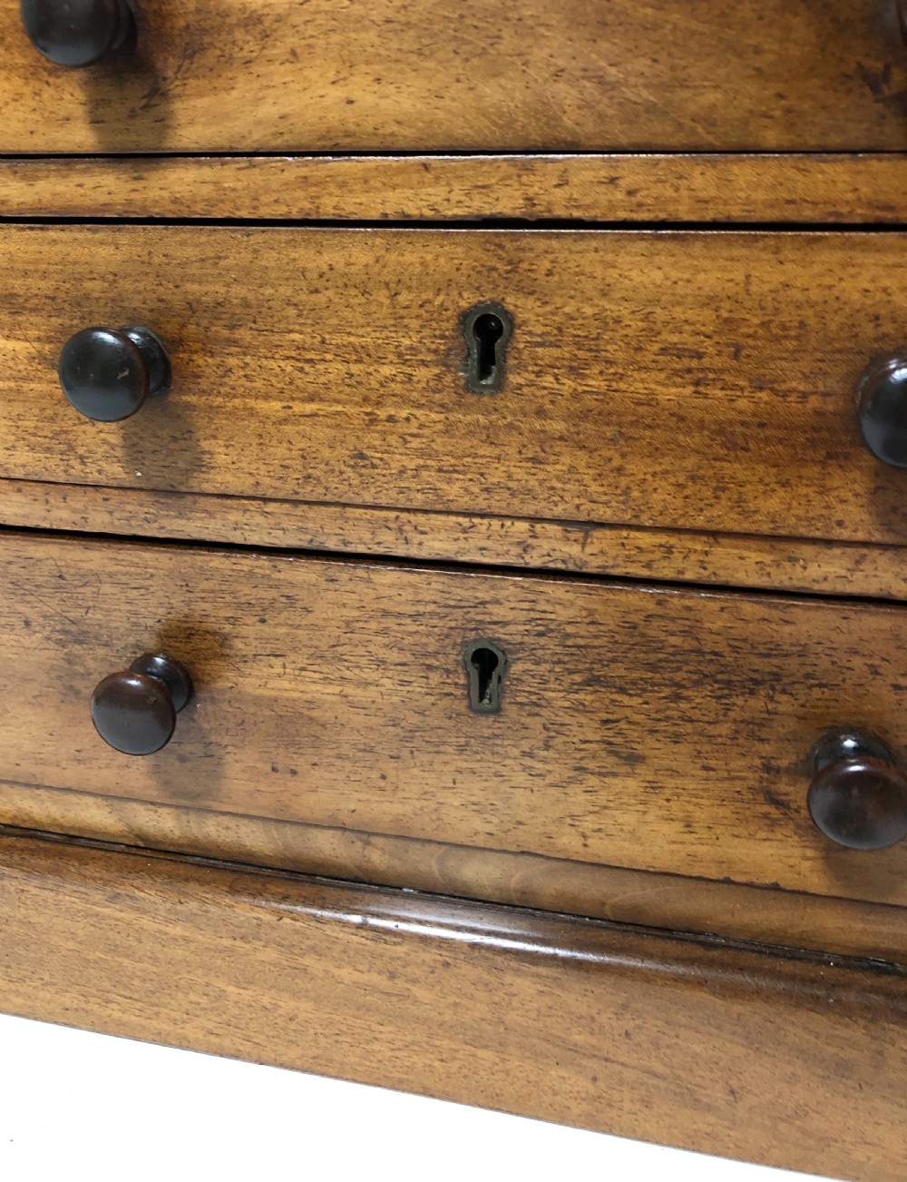 Victorian Miniature Apprentice Mahogany Chest of Drawers View VII