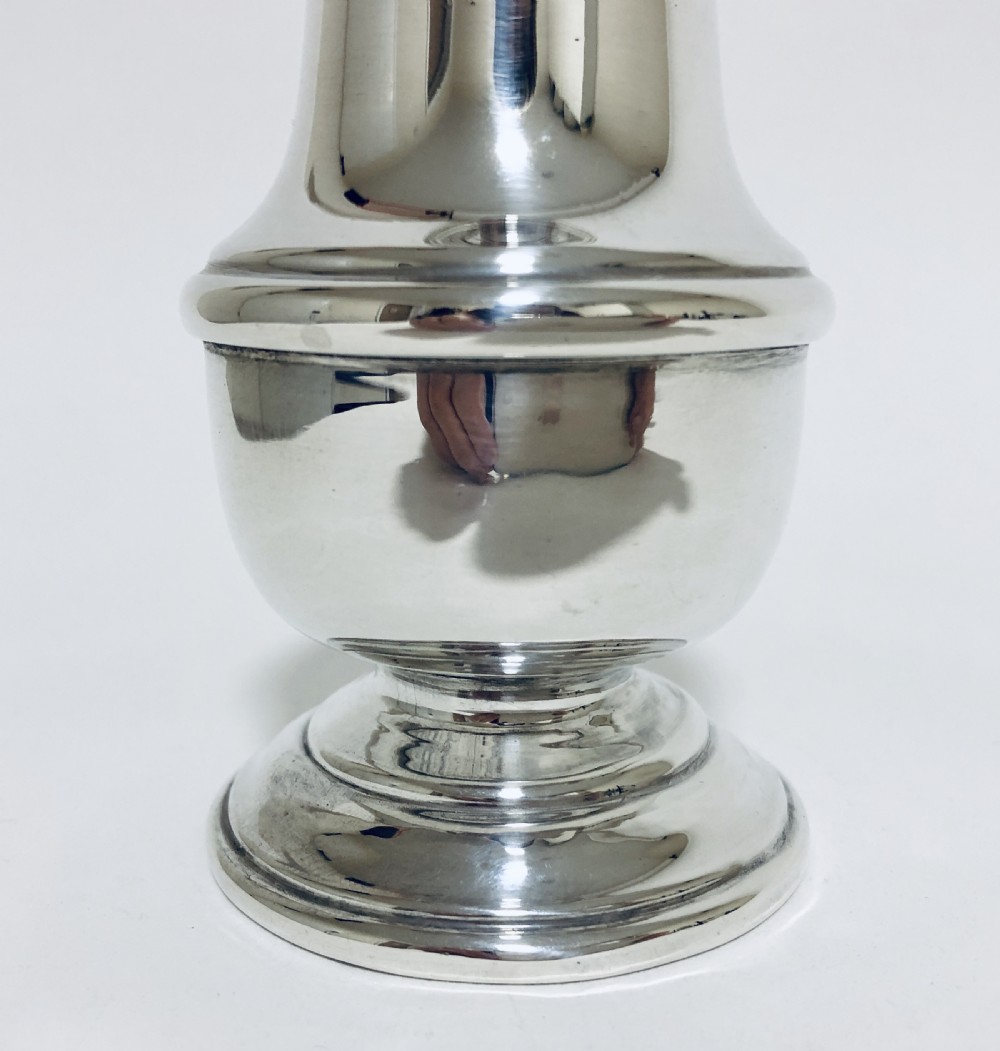Antique Solid Sterling Silver Sugar Shaker Caster View IV