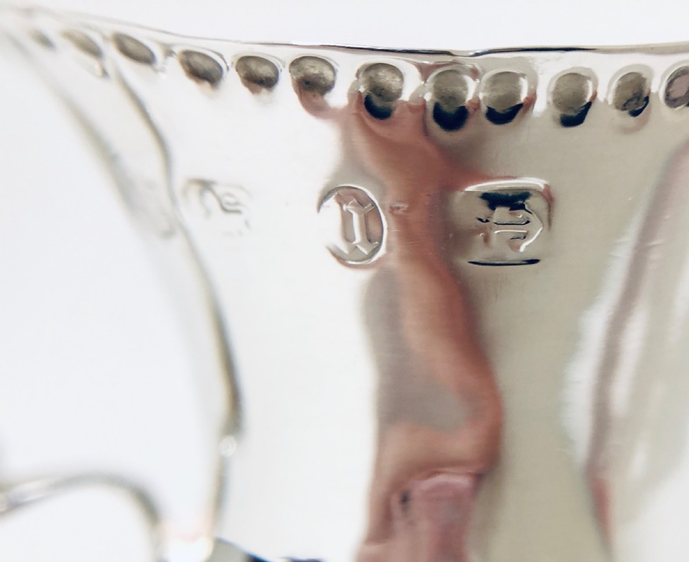 Victorian Solid Sterling Silver Milk Cream Jug View X
