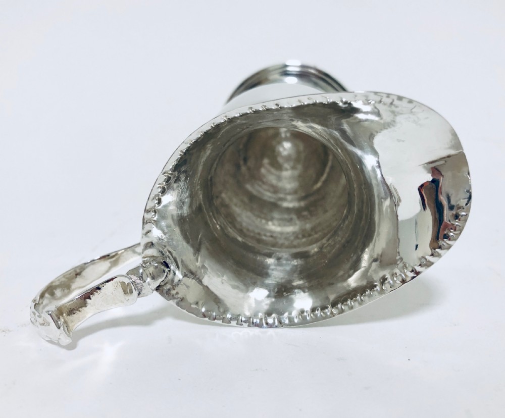 Victorian Solid Sterling Silver Milk Cream Jug View XI