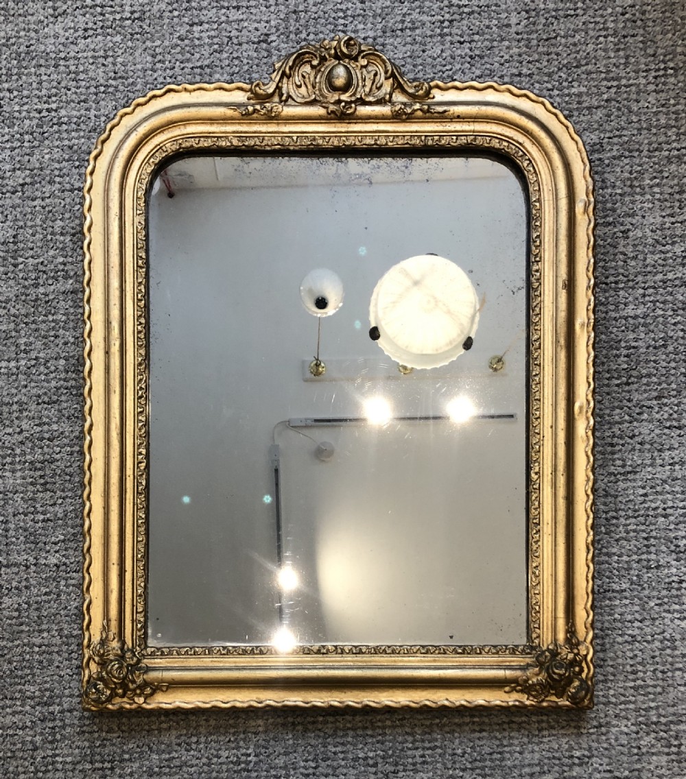 Antique French Louis Philippe Style Gilt Wall Mirror