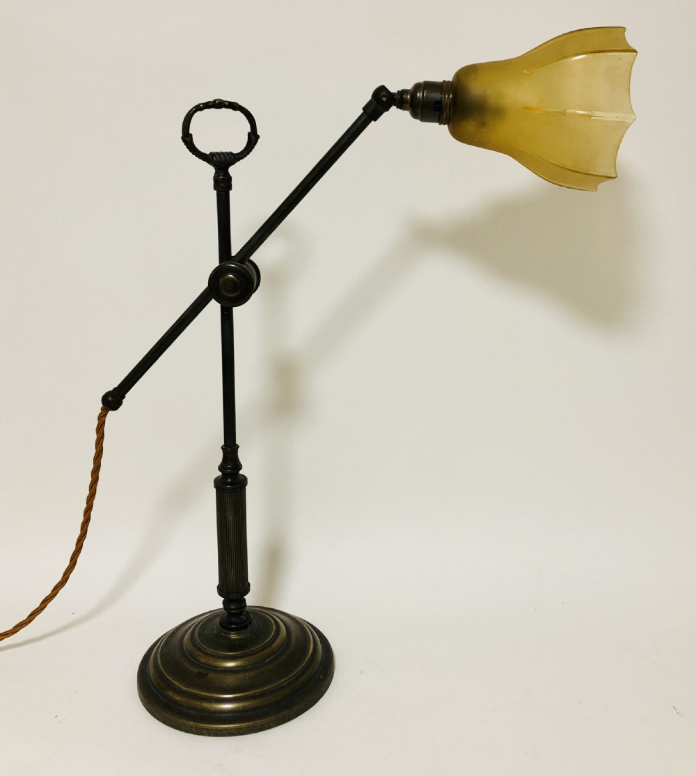 Antique Adjustable Desk Lamp View II
