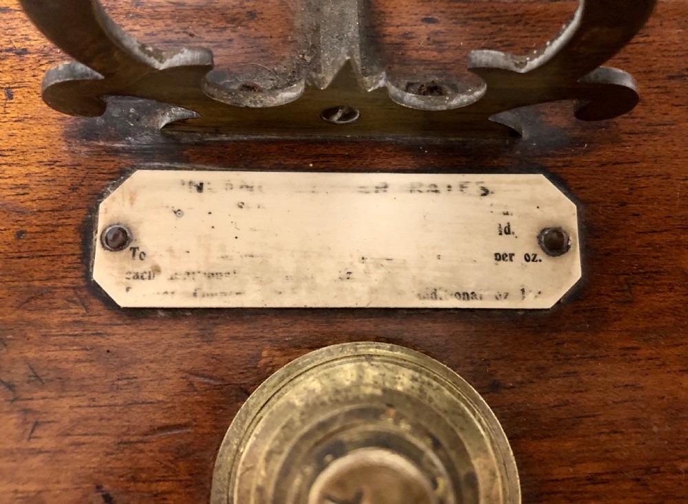 Antique Brass Postal Letter Scales and Weights View IV