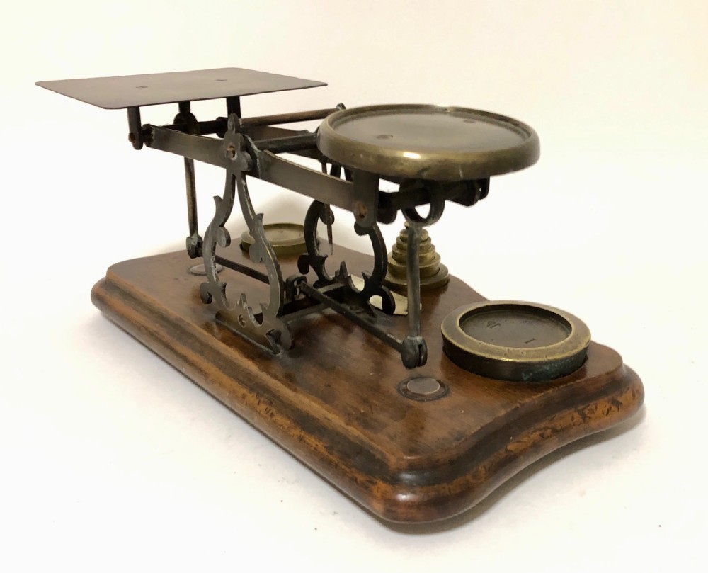 Antique Brass Postal Letter Scales and Weights View VII