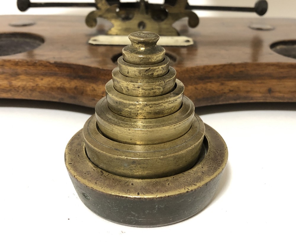 Antique Brass Postal Letter Scales and Weights View VIII