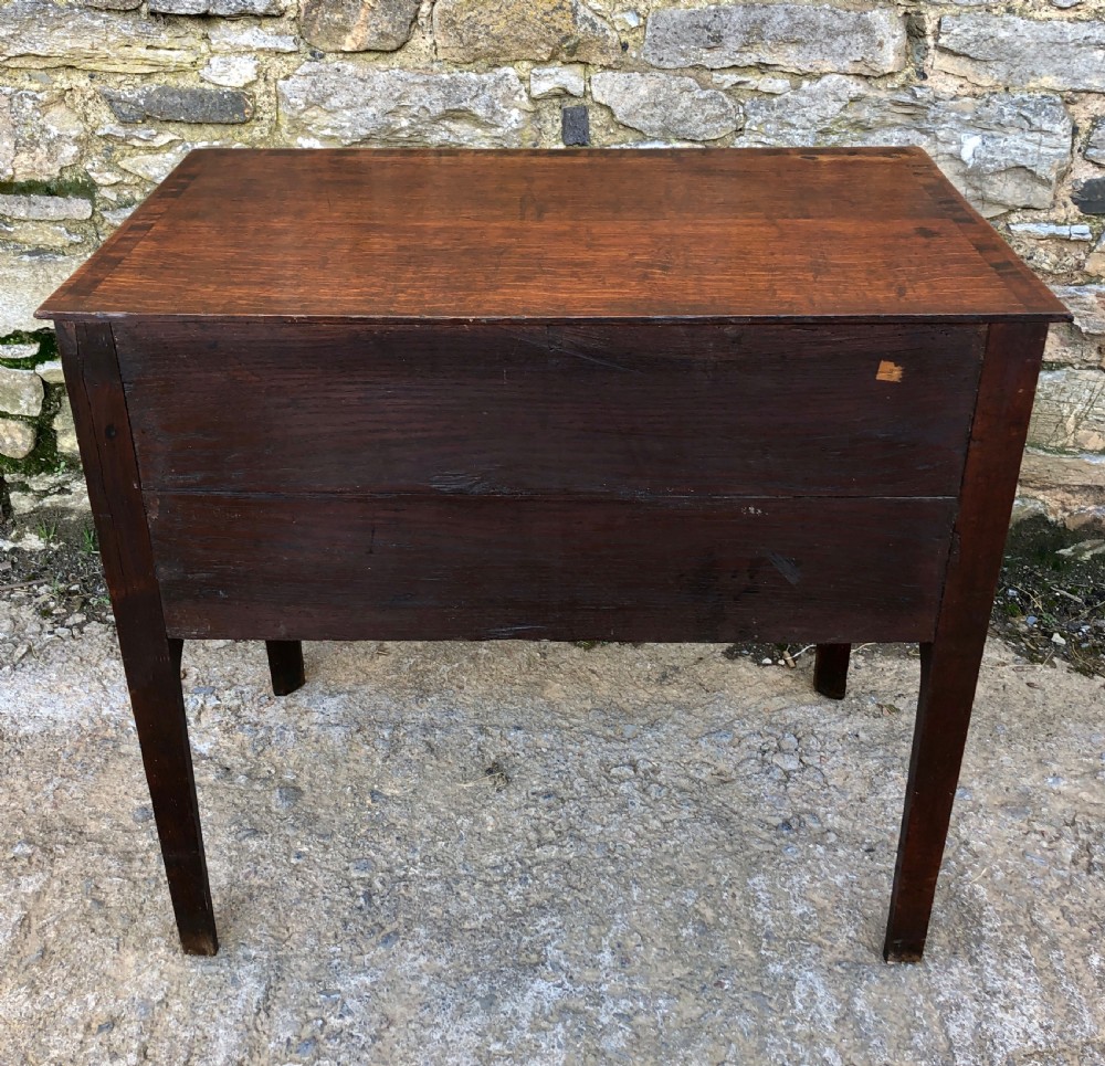 Georgian Oak Crossbanded Lowboy View XVII