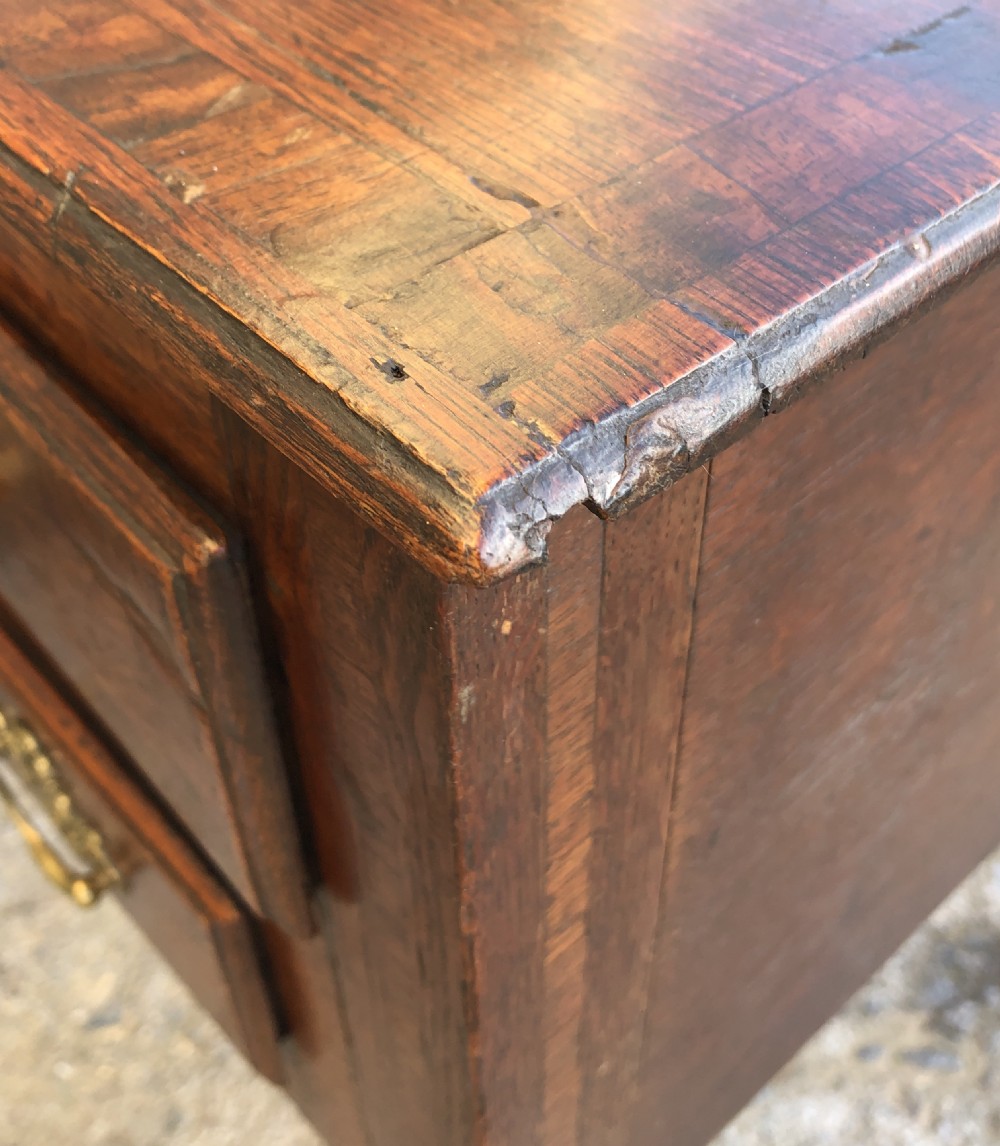 Georgian Oak Crossbanded Lowboy View XX
