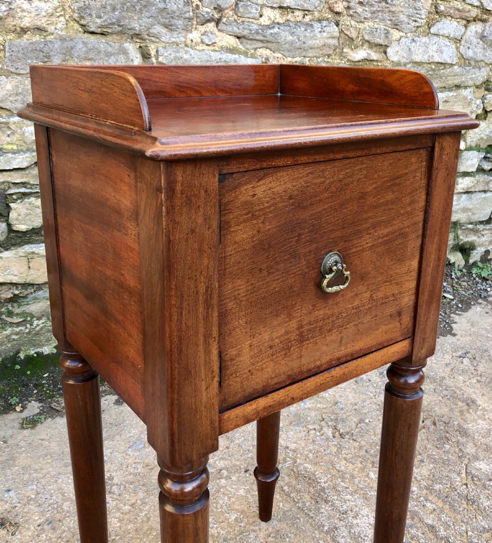 Early Victorian Mahogany Bedside Pot Cupboard View IX