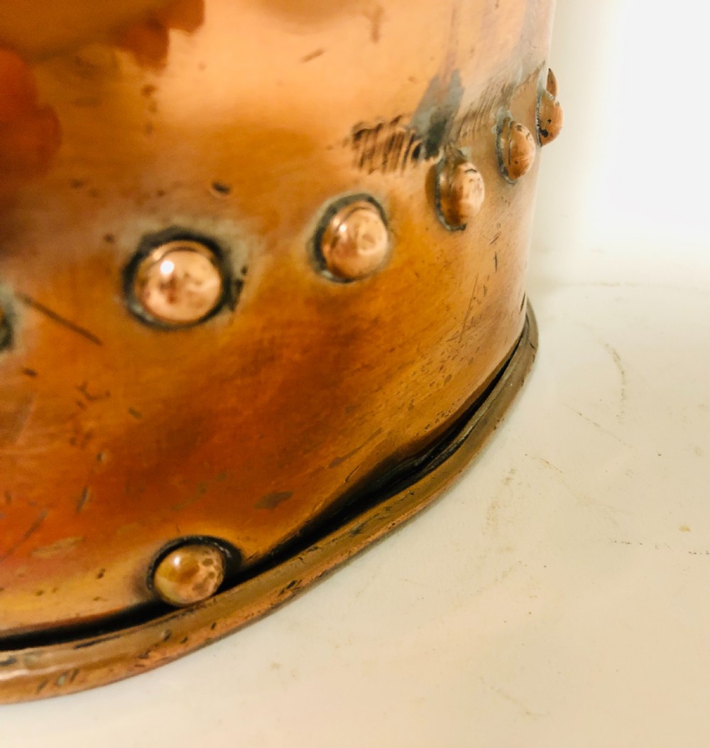 Large Antique Copper Waterloo Fire Extinguisher View X