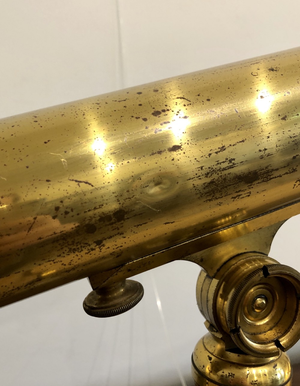 Antique Dollond 3 inch Library Telescope on Tripod in Box View III
