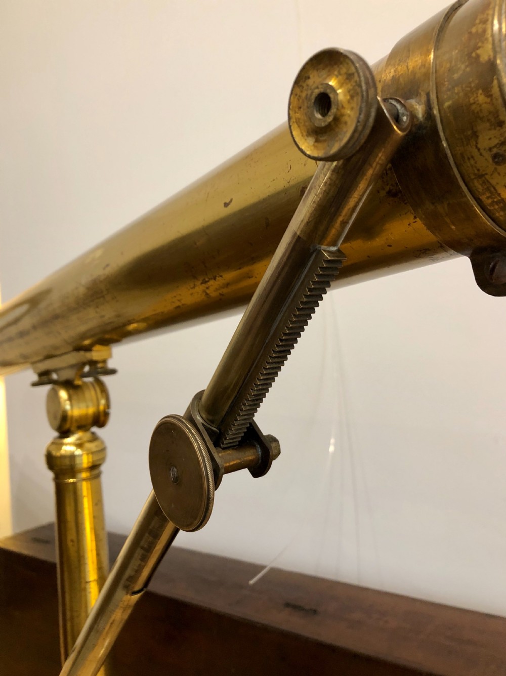 Antique Dollond 3 inch Library Telescope on Tripod in Box View VIII