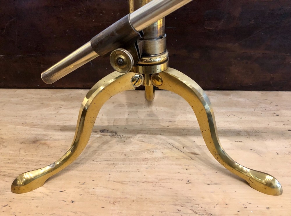 Antique Dollond 3 inch Library Telescope on Tripod in Box View XVIII