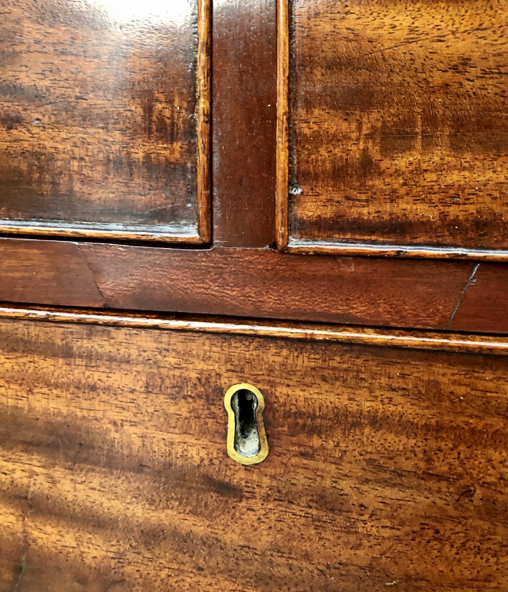 Regency Mahogany Bow Front Chest of Drawers View XII