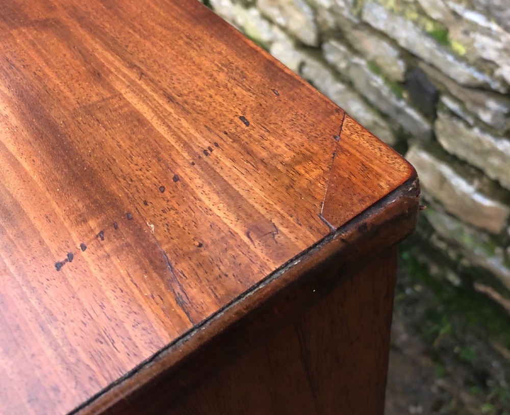 Regency Mahogany Bow Front Chest of Drawers View XVII