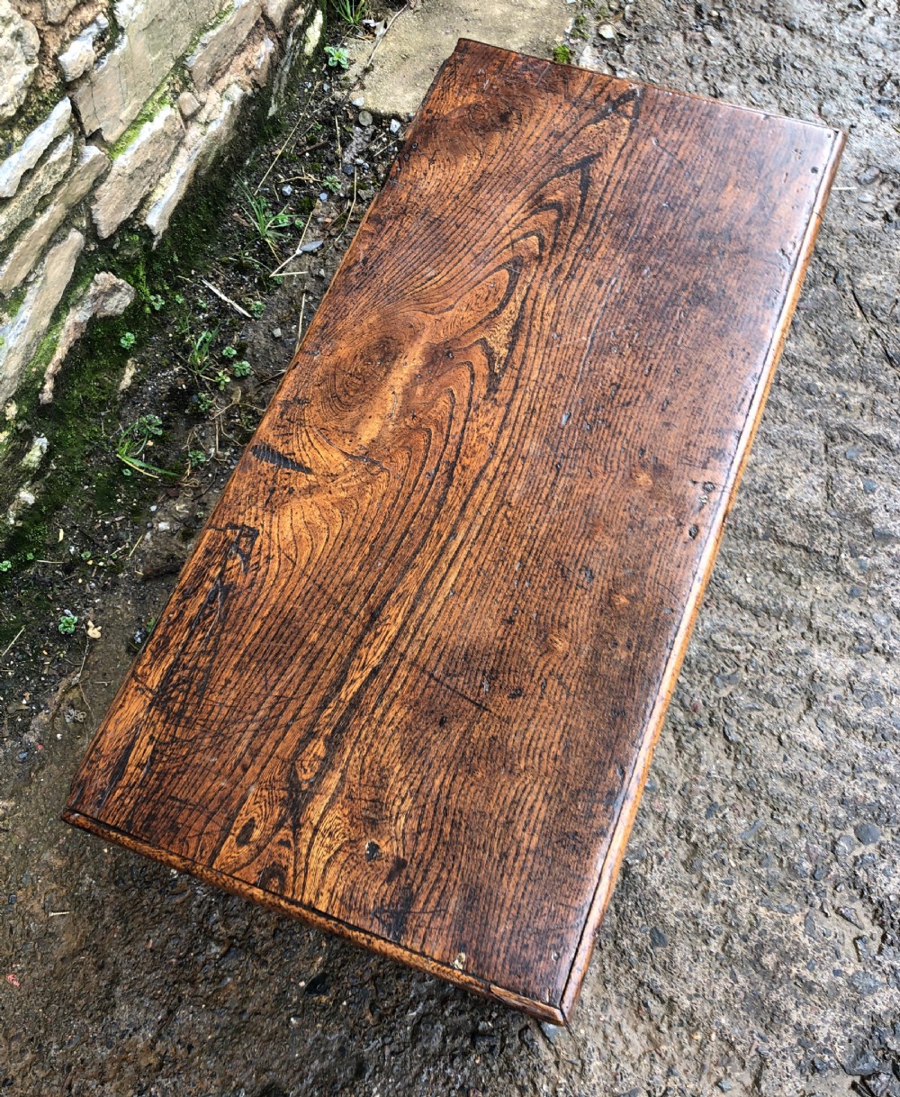 Antique Elm Blanket Box View VII