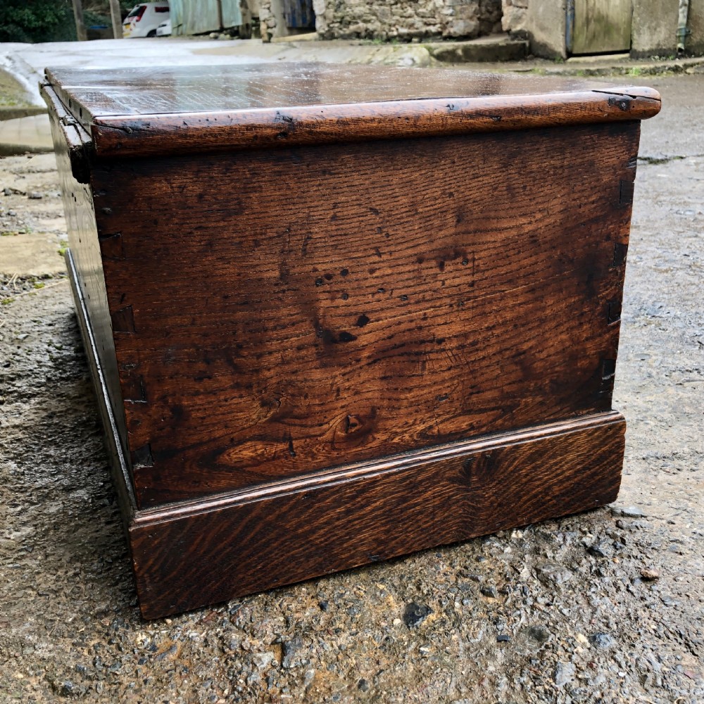 Antique Elm Blanket Box View IX