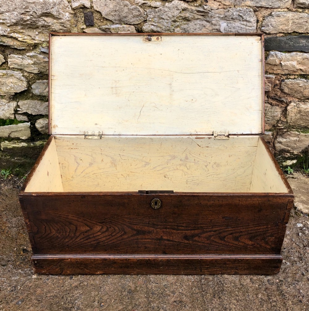 Antique Elm Blanket Box View XIII