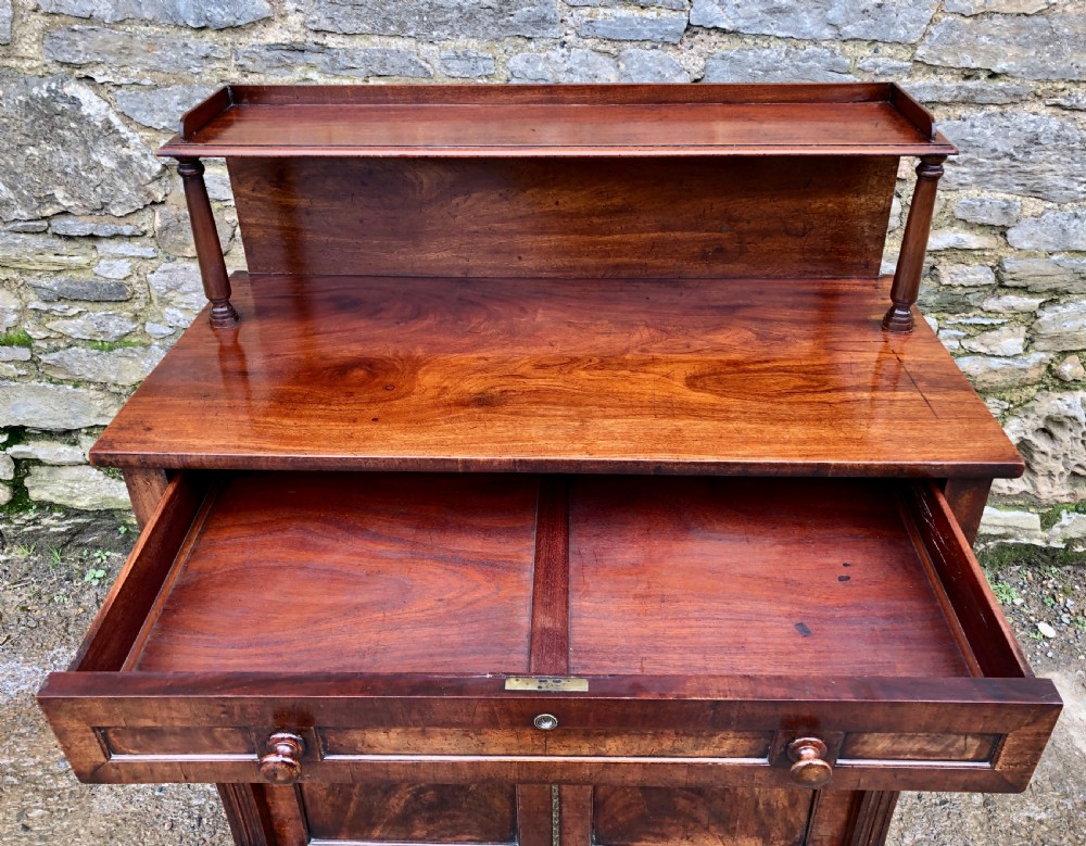 Regency Mahogany Chiffonier View XI
