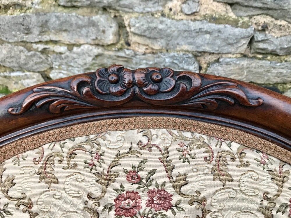 Antique Ladies Upholstered Armchair View XIV